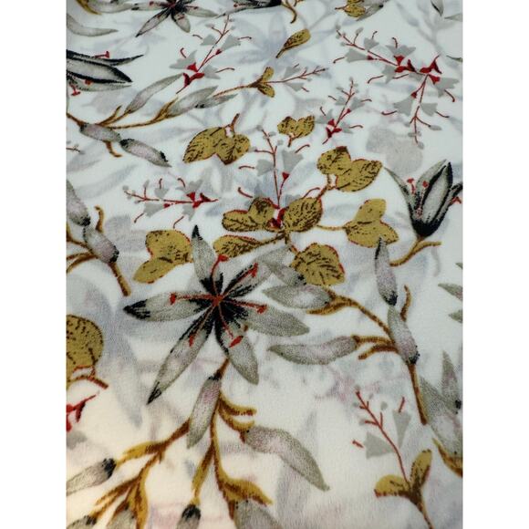 Max Studio Floral Long Sleeve Button Up Blouse Size Large (030) - Picture 9 of 12